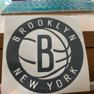 Brooklyn New York nets decal sticker size 4 1/2